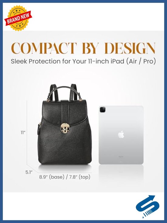 Structured Vegan Leather Backpack Purse with Anti-Theft Pocket main image 4